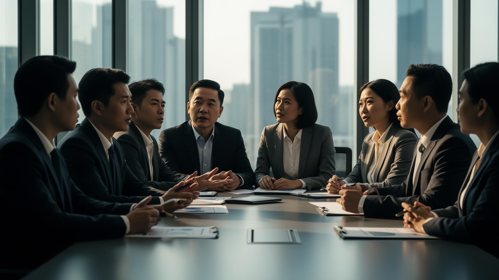 Top leadership speakers at corporate conference in Asia