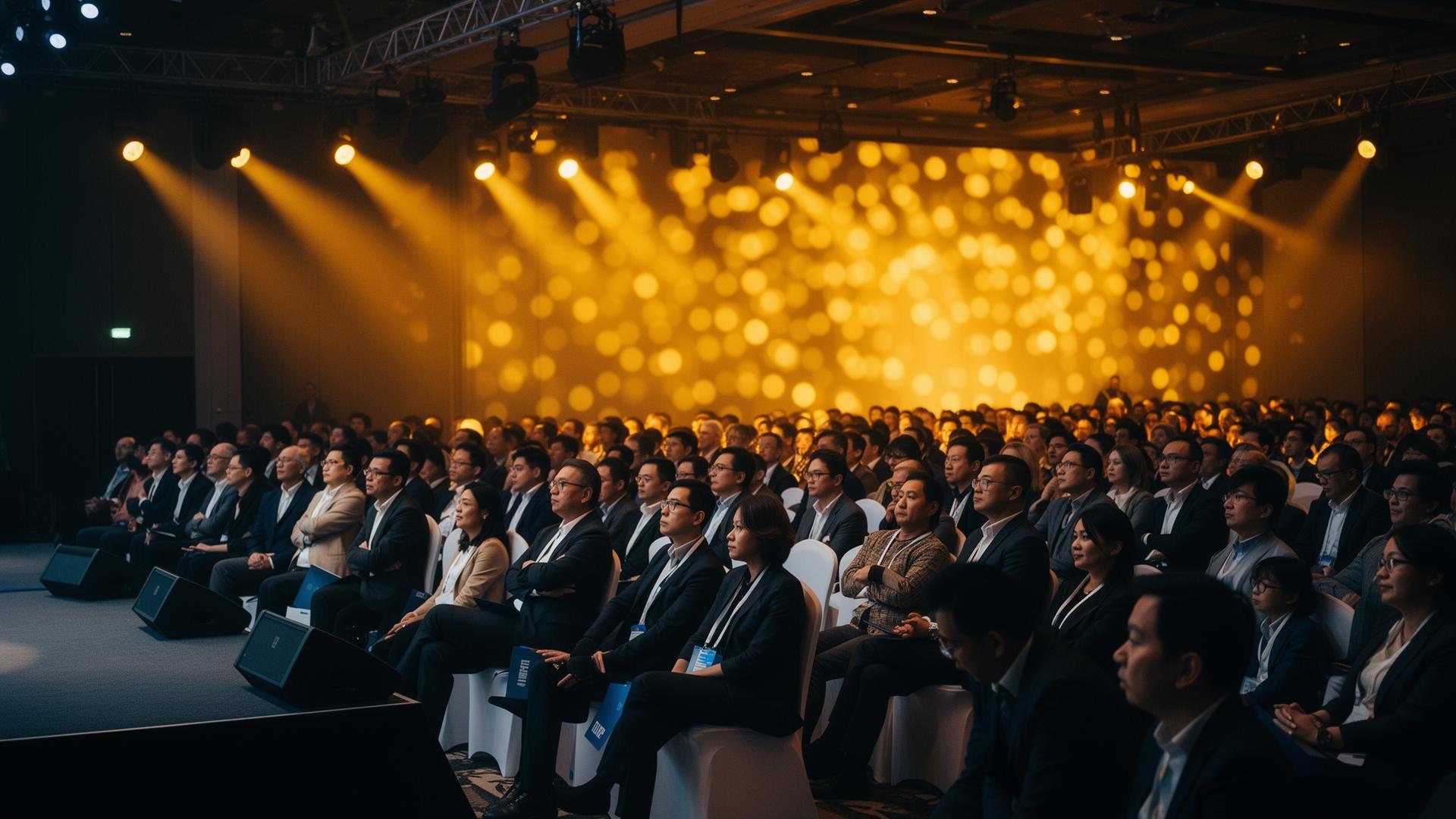 Corporate conference audience in Asia